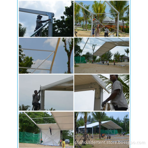 Hot Outdoor Exhibition Tents with Glass Wall (SDG007)